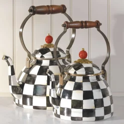 MacKenzie-Childs Courtly Check Enamel Tea Kettle - 3 Quart* Tea Kettles