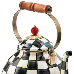 MacKenzie-Childs Courtly Check Enamel Tea Kettle - 3 Quart* Tea Kettles