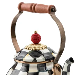 MacKenzie-Childs Courtly Check Enamel Tea Kettle - 2 Quart* Tea Kettles
