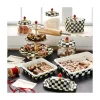 MacKenzie-Childs Courtly Check Enamel Three Tier Sweet Stand* Outdoor Entertaining