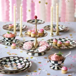 MacKenzie-Childs Courtly Check Enamel Three Tier Sweet Stand* Outdoor Entertaining