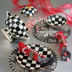 MacKenzie-Childs Courtly Check Enamel Tureen* Outdoor Entertaining