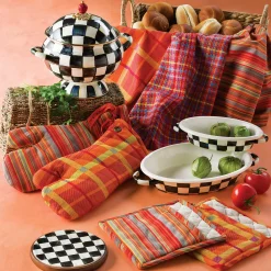 MacKenzie-Childs Courtly Check Enamel Tureen* Outdoor Entertaining