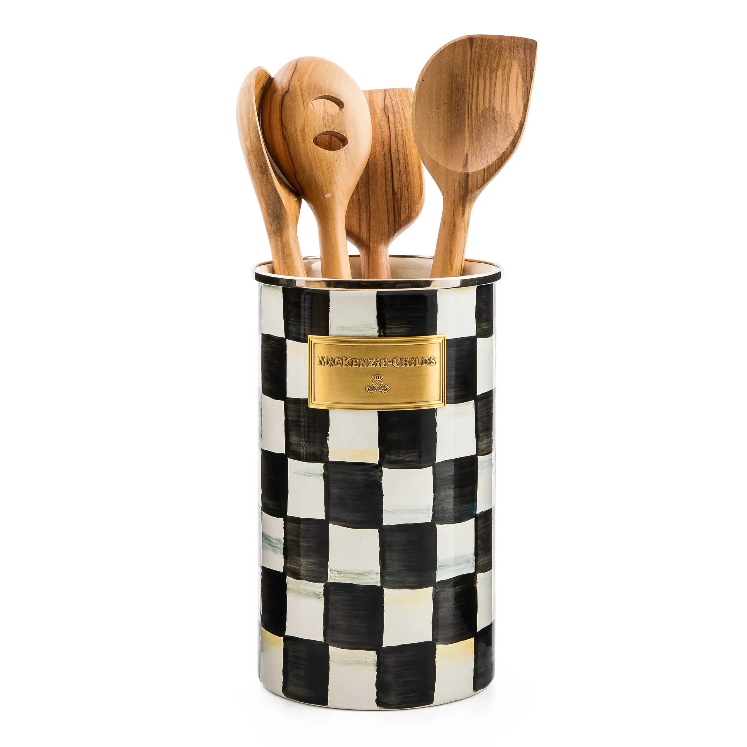 MacKenzie-Childs Courtly Check Enamel Utensil Holder* Kitchen Storage & Organization