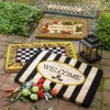 MacKenzie-Childs Courtly Check Entrance Mat* Outdoor Rugs & Mats
