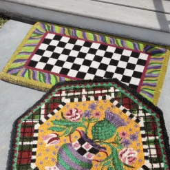 MacKenzie-Childs Courtly Check Entrance Mat* Outdoor Rugs & Mats