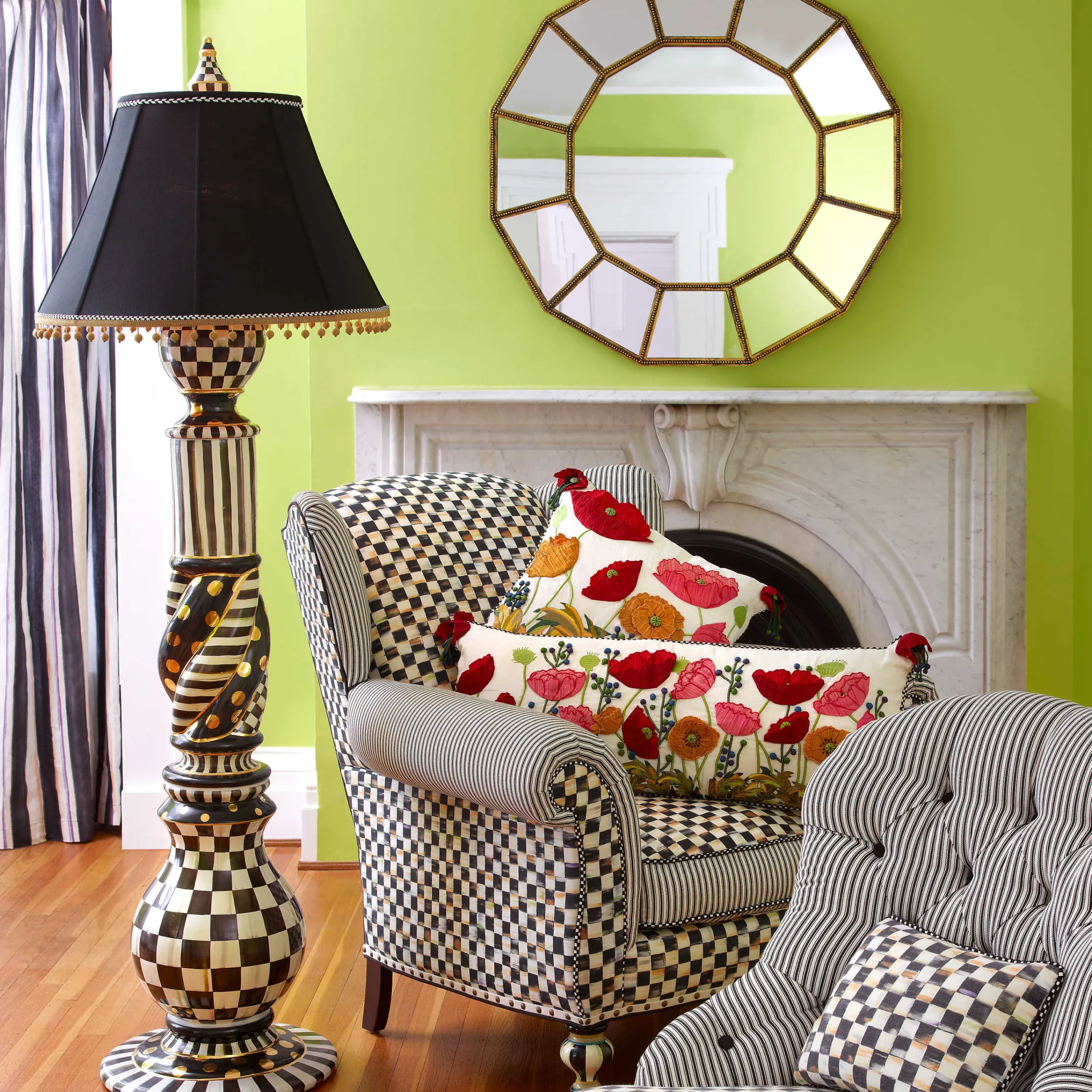 MacKenzie-Childs Courtly Check Floor Lamp* Lighting