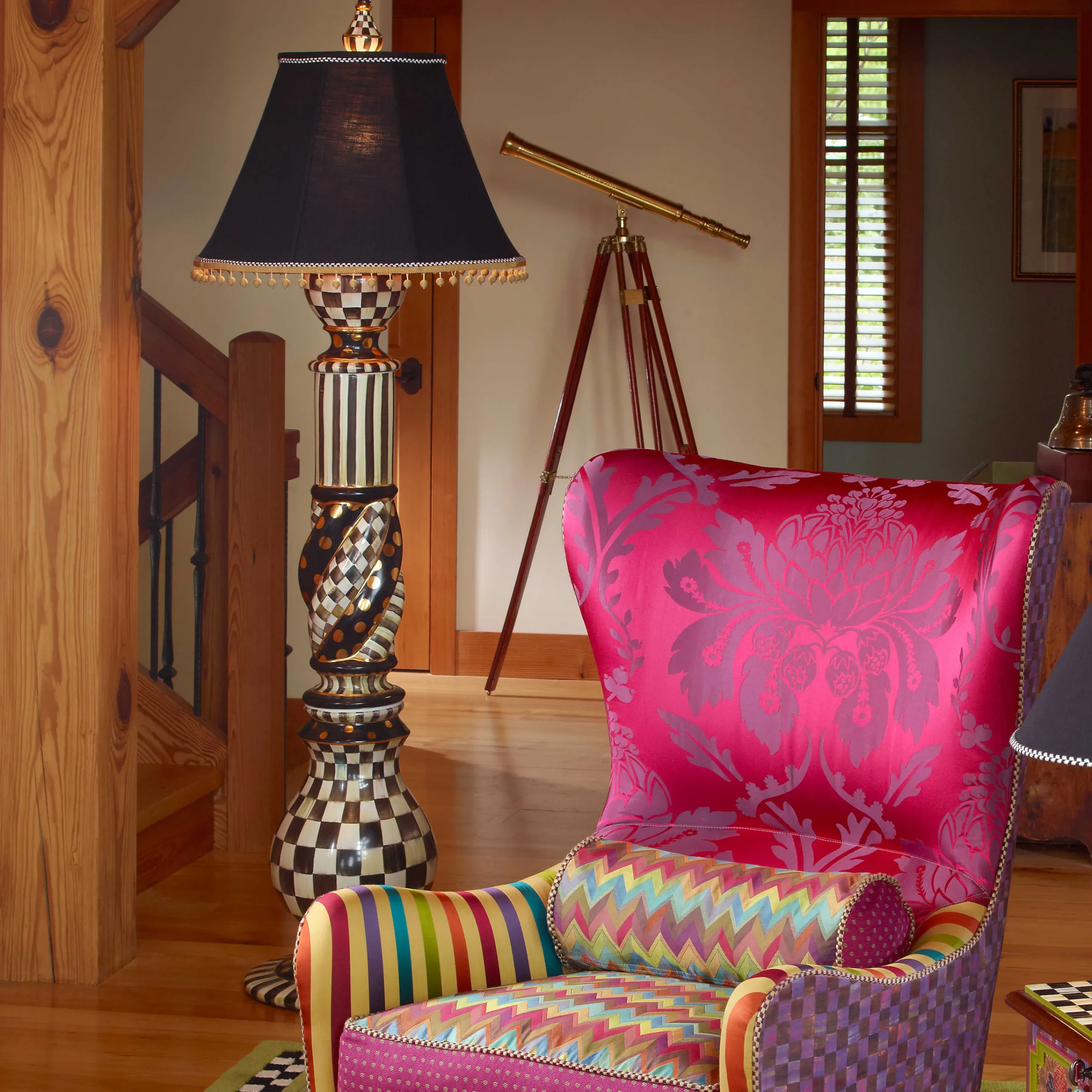 MacKenzie-Childs Courtly Check Floor Lamp* Lighting