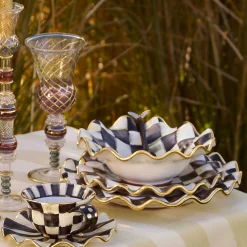 MacKenzie-Childs Courtly Check Fluted Breakfast Bowl* Outdoor Entertaining