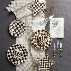 MacKenzie-Childs Courtly Check Fluted Dinner Plate* Outdoor Entertaining