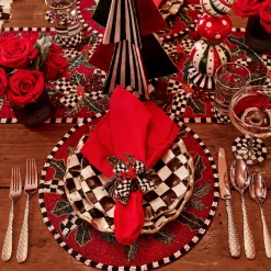 MacKenzie-Childs Courtly Check Fluted Dinner Plate* Outdoor Entertaining