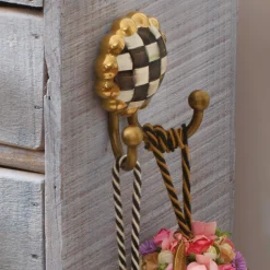MacKenzie-Childs Courtly Check Hook* Room Accents