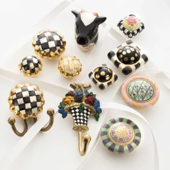 MacKenzie-Childs Courtly Check Hook* Room Accents