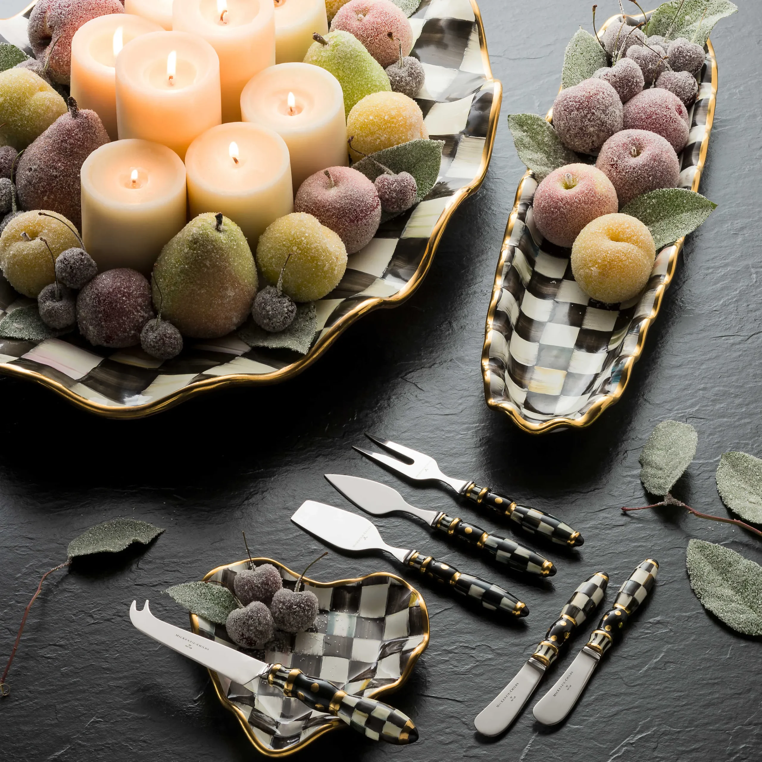 MacKenzie-Childs Courtly Check Hors D'Oeuvre Tray* Outdoor Entertaining