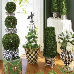 MacKenzie-Childs Courtly Check Jumbo Garden Pot* Pots & Planters