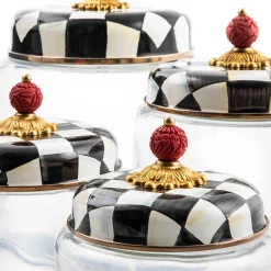 MacKenzie-Childs Courtly Check Kitchen Canister - Large* Room Accents