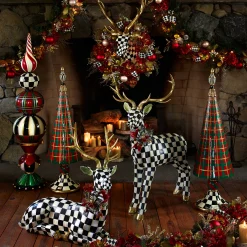 MacKenzie-Childs Courtly Check Large Deer* Room Accents