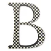 MacKenzie-Childs Courtly Check Letter - B* Room Accents