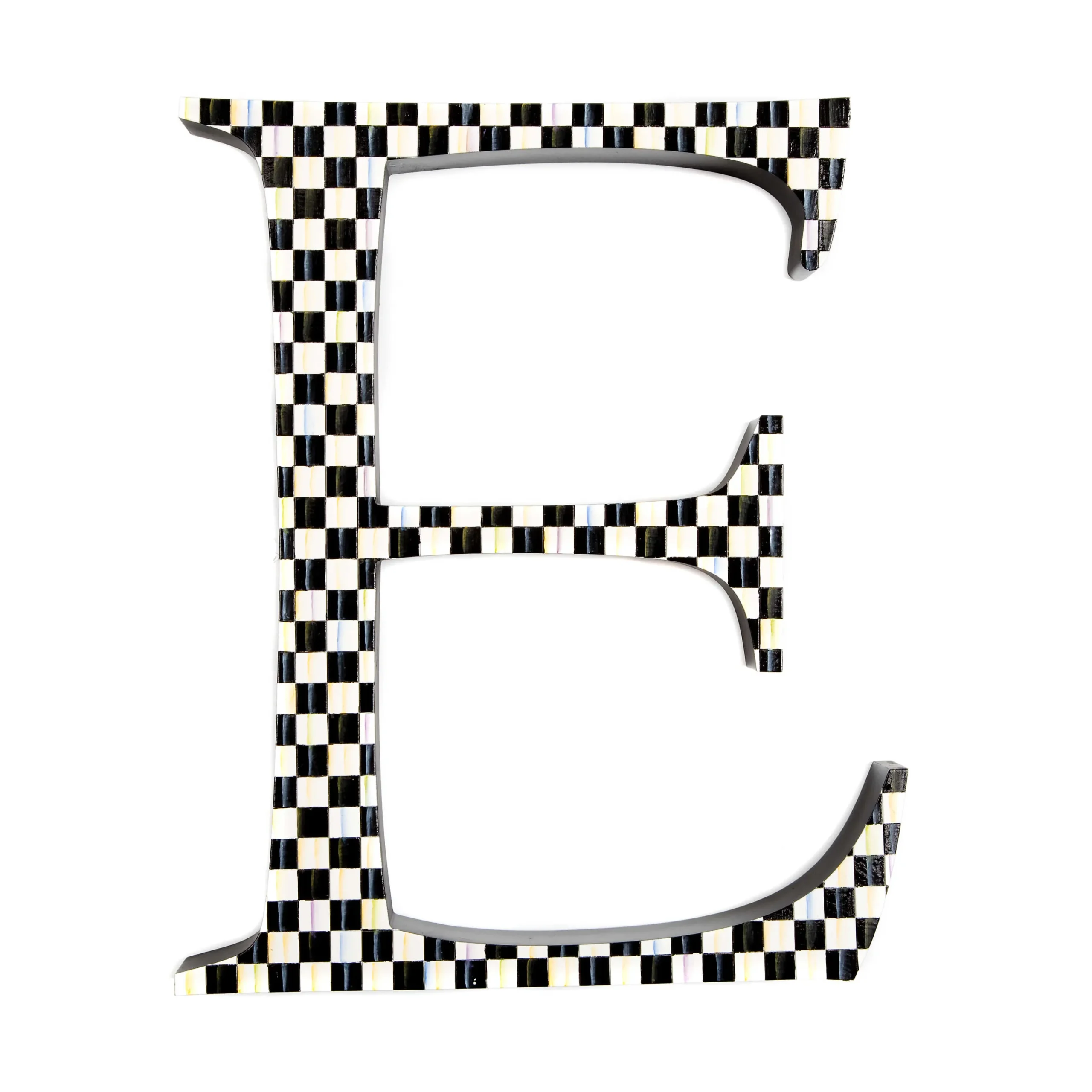 MacKenzie-Childs Courtly Check Letter - E* Room Accents