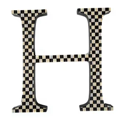 MacKenzie-Childs Courtly Check Letter - H* Room Accents