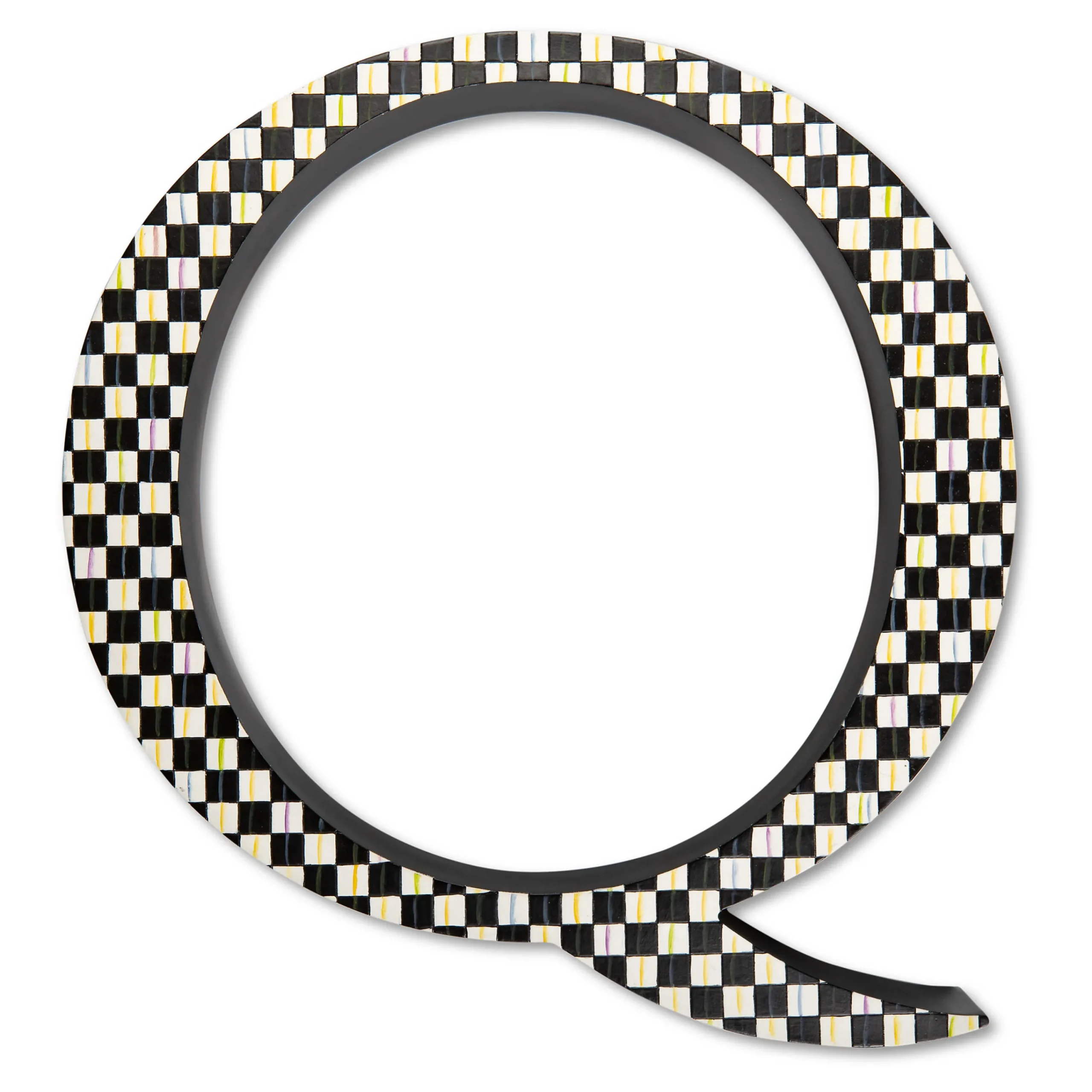 MacKenzie-Childs Courtly Check Letter - Q* Room Accents