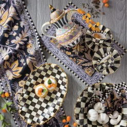 MacKenzie-Childs Courtly Check Medium Fluted Serving Bowl* Outdoor Entertaining