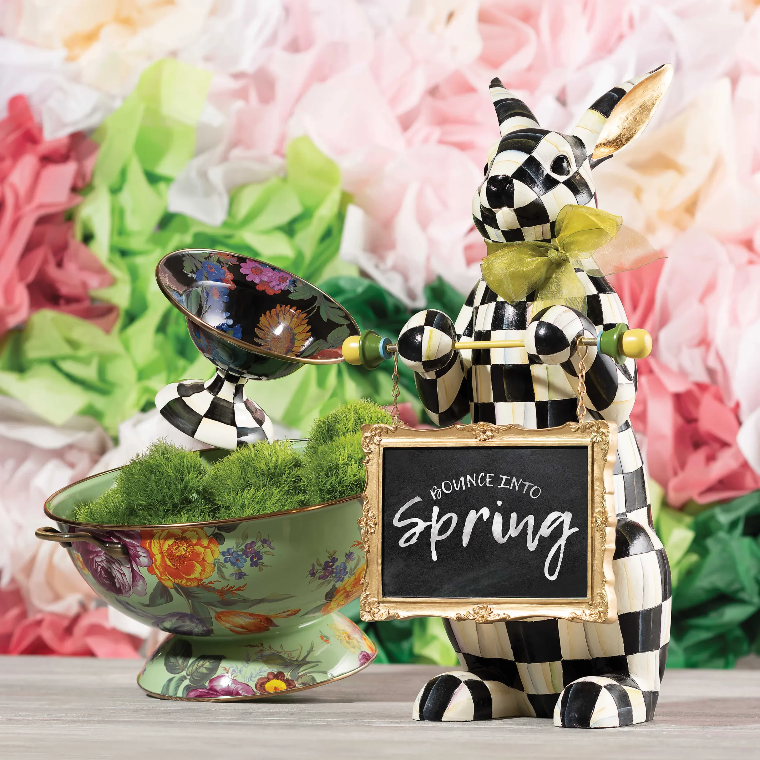 MacKenzie-Childs Courtly Check Menu Rabbit* Room Accents