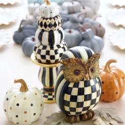 MacKenzie-Childs Courtly Check Owl* Room Accents