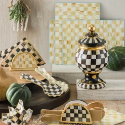 MacKenzie-Childs Courtly Check Paper Napkins - Dinner - Gold* Outdoor Entertaining