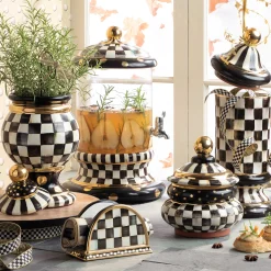 MacKenzie-Childs Courtly Check Paper Napkins - Dinner - Gold* Outdoor Entertaining