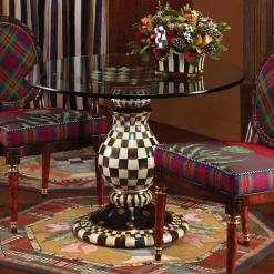 MacKenzie-Childs Courtly Check Pedestal Table Base* Dining Room & Kitchen