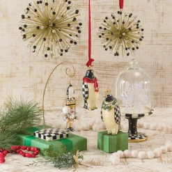 MacKenzie-Childs Courtly Check Pedestal With Cloche* Room Accents