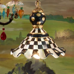 MacKenzie-Childs Courtly Check Pendant Lamp - Medium* Lighting