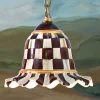 MacKenzie-Childs Courtly Check Pendant Lamp - Small* Lighting