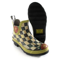 MacKenzie-Childs Courtly Check Rain Boots - Short - Size 6* Outdoor Decor