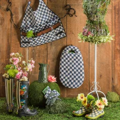 MacKenzie-Childs Courtly Check Rain Boots - Short - Size 5* Outdoor Decor