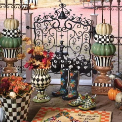 MacKenzie-Childs Courtly Check Rain Boots - Short - Size 8* Outdoor Decor