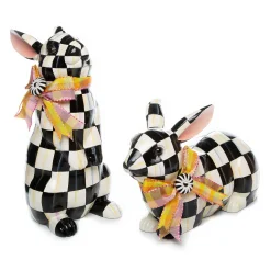 MacKenzie-Childs Courtly Check Resting Bunny* Room Accents