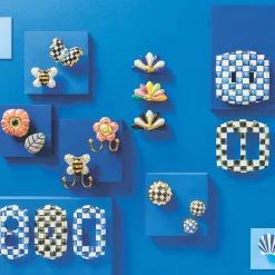 MacKenzie-Childs Courtly Check Round Knob* Room Accents