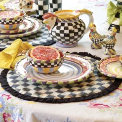 MacKenzie-Childs Courtly Check Round Placemat* Table Accessories