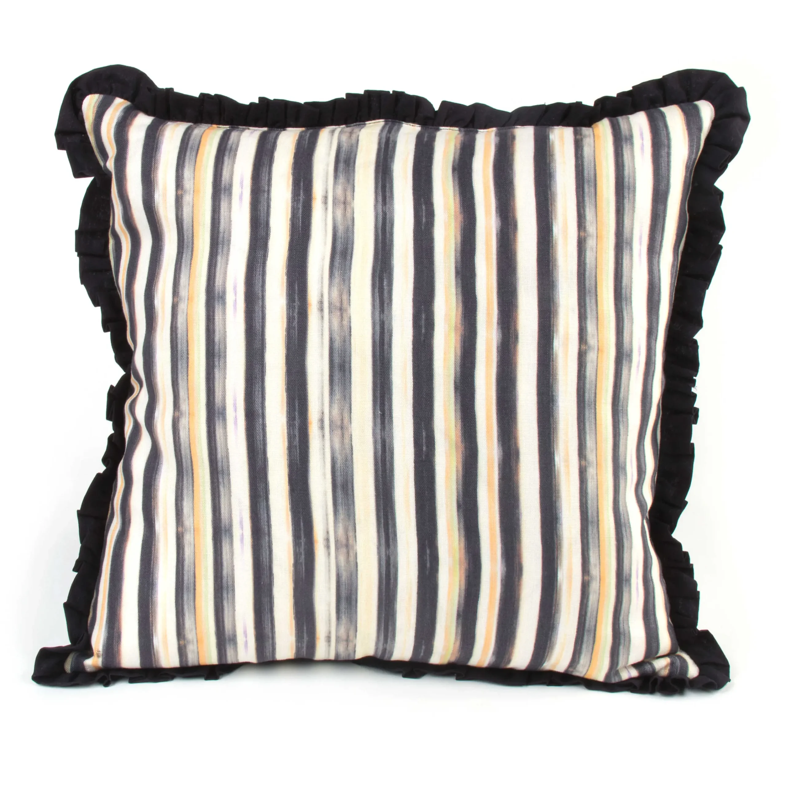 MacKenzie-Childs Courtly Check Ruffled Square Pillow* Pillows, Throws, & Cushions