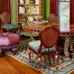 MacKenzie-Childs Courtly Check Rug - 5' X 8' - Purple & Green* Rugs