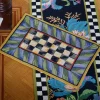 MacKenzie-Childs Courtly Check Rug - 2' X 3' - Purple & Green* Rugs