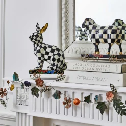 MacKenzie-Childs Courtly Check Sheep On Parade Decor* Room Accents