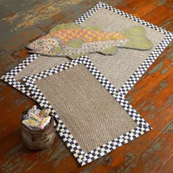 MacKenzie-Childs Courtly Check Sisal Rug - 2' X 3'* Rugs