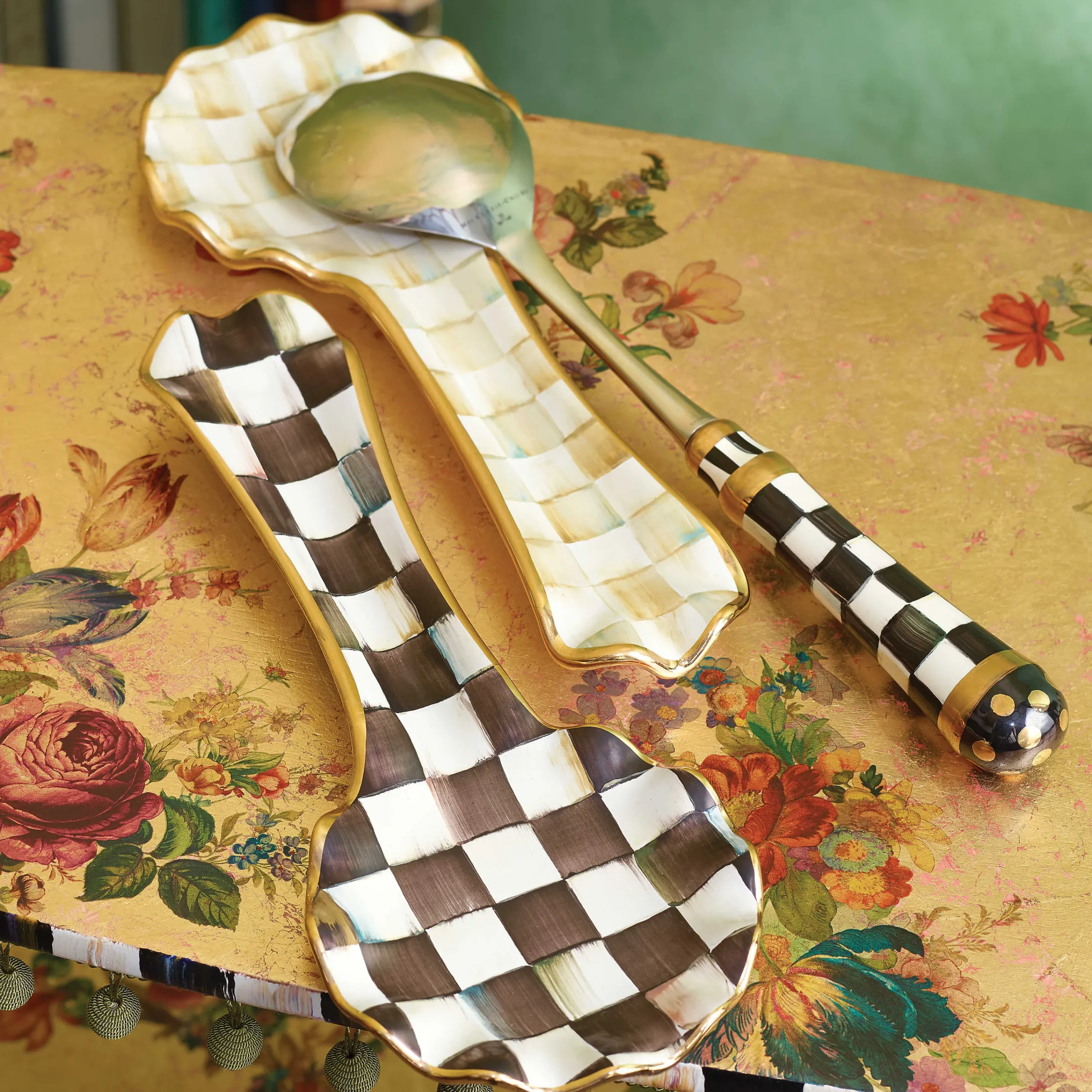 MacKenzie-Childs Courtly Check Spoon Rest* Kitchen Utensils & Tools