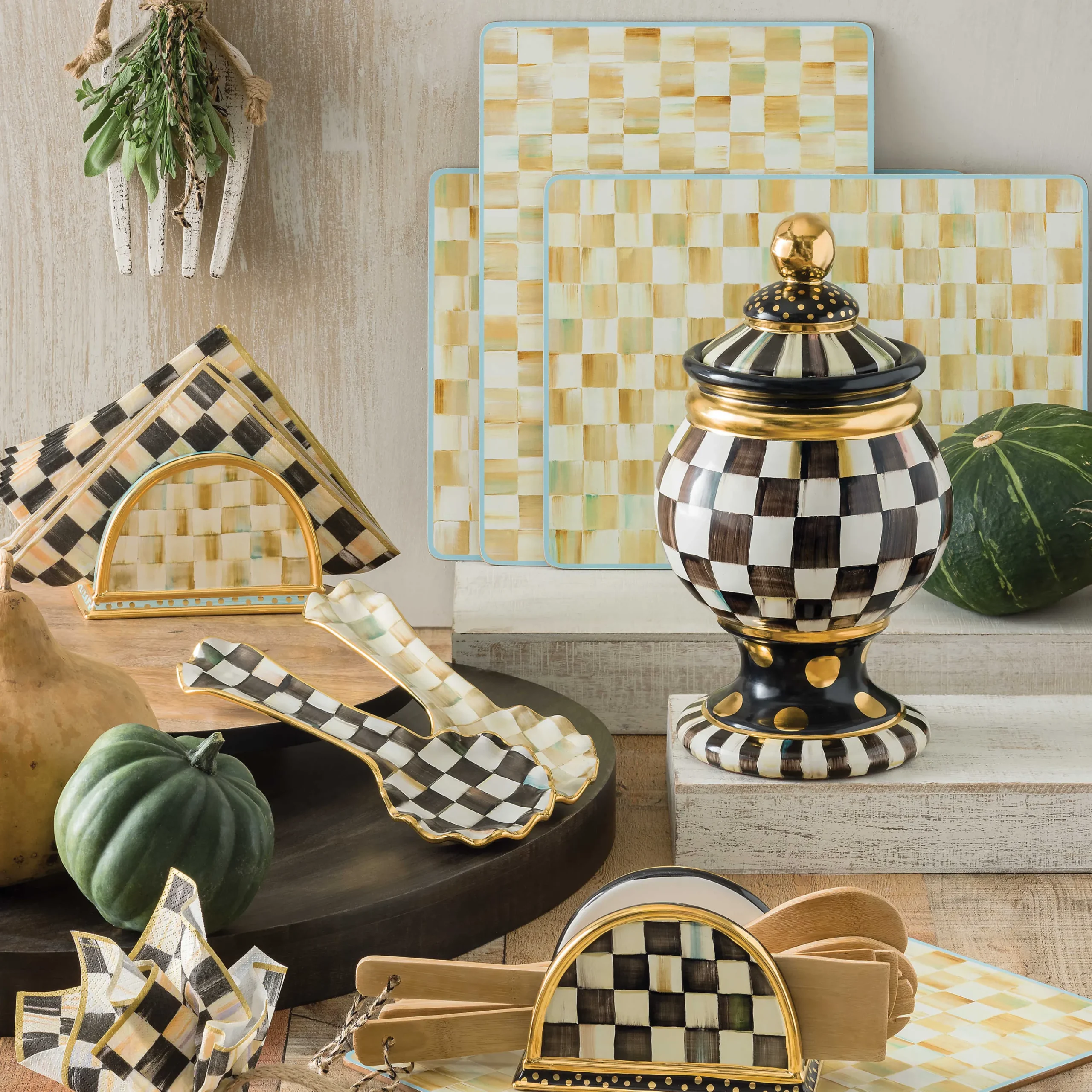 MacKenzie-Childs Courtly Check Spoon Rest* Kitchen Utensils & Tools