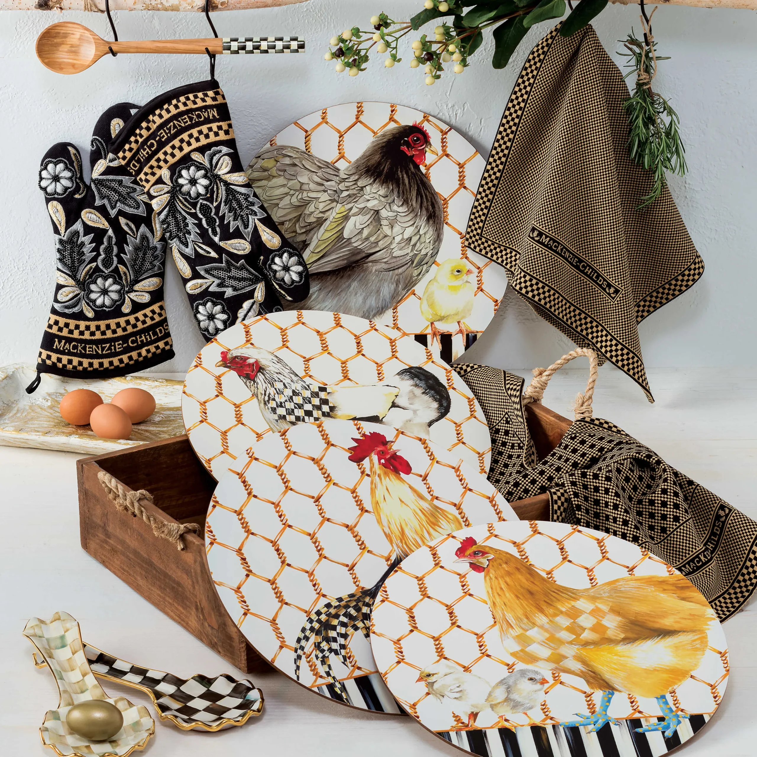 MacKenzie-Childs Courtly Check Spoon Rest* Kitchen Utensils & Tools