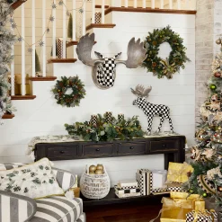 MacKenzie-Childs Courtly Check Standing Moose* Room Accents