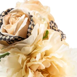 MacKenzie-Childs Courtly Check Summer Bouquet -Blush* Greenery & Florals